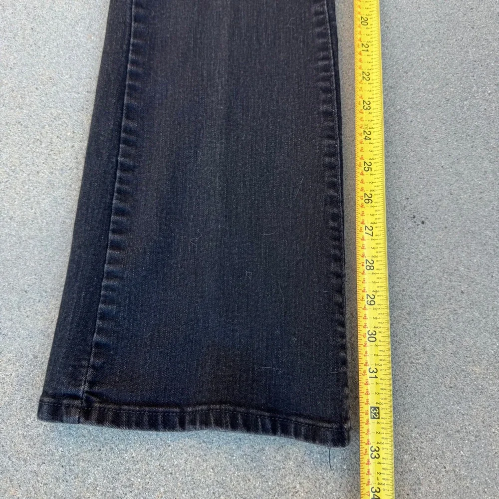 Signature by Levi‎ Strauss Women Mid Rise Bootcut Jeans Black Stretch Denim